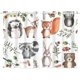 thumbnail image 3 of Cortinas de cocina con imágenes de animales del bosque para guardería, cafetería, baño, lavandería y sala de estar, 2 unidades, 26 x 39 pulgadas, 3 of 4