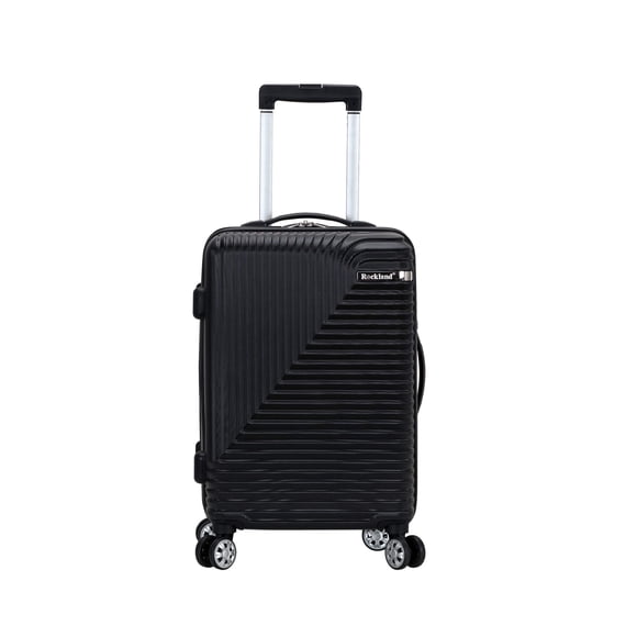 Equipaje Rockland Star Trail Hardside Spinner con ruedas, negro, equipaje de mano de 20 pulgadas