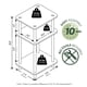 thumbnail image 5 of Mesa auxiliar Furinno Just de 3 niveles Turn-N-Tube, paquete de 2 unidades, blanca, 5 of 9