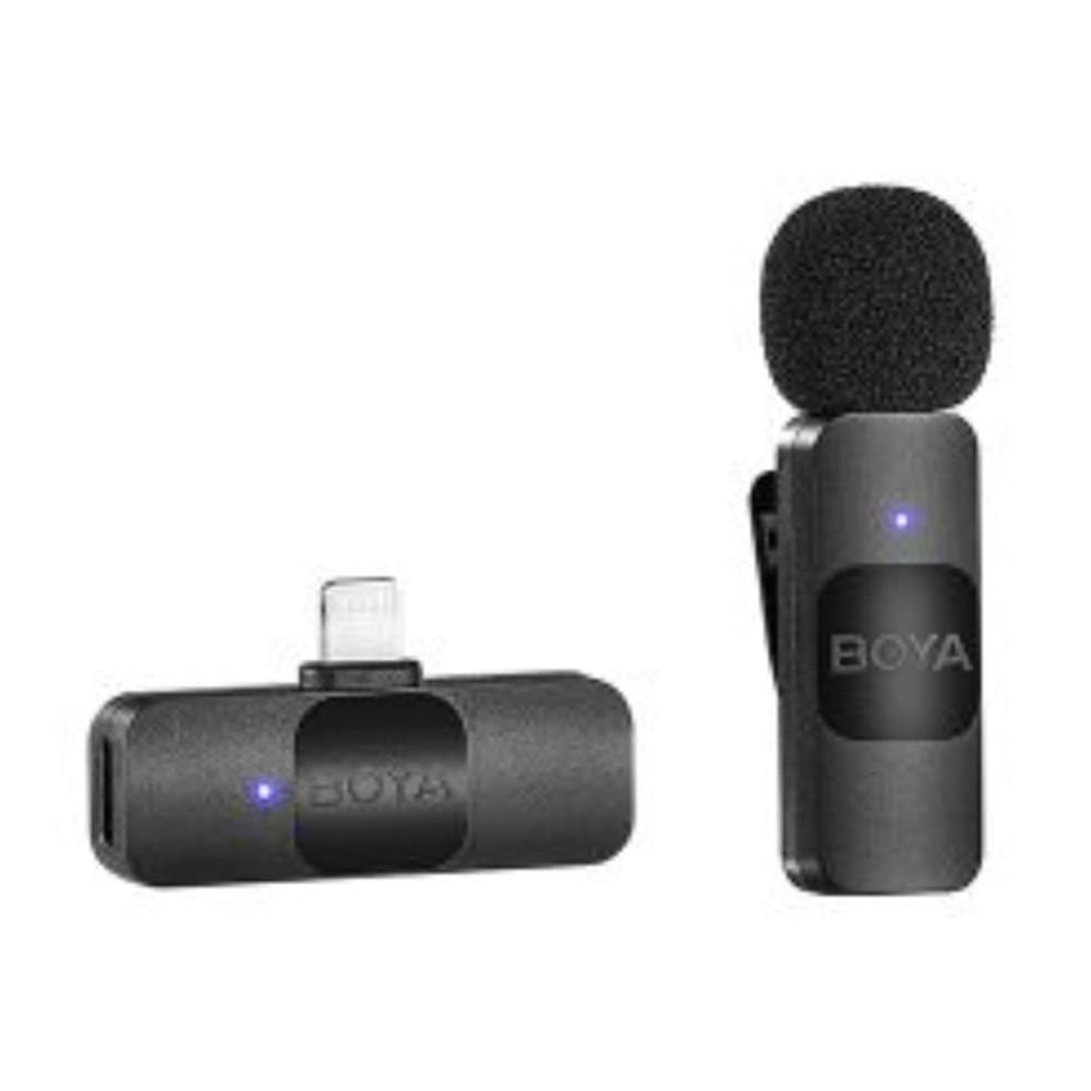 Boya By-v1 Microfono Inalambrico Ultra Compacto Y Portable 2.4ghz Conector Lightning