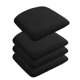 thumbnail image 3 of 4 Fundas Para Sillas De Comedor, Fundas Para Asientos De Sillas De Comedor, Extraíbles, Color Negro, 3 of 5