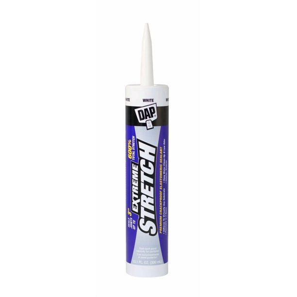 Sellador DAP Extreme Stretch Premium a prueba de grietas, 300 ml, blanco, paquete de 2