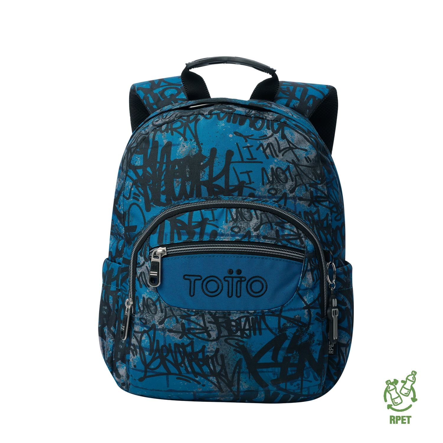 Mochila Escolar Para Niño Notebook 10" Tempera Azul Totto
