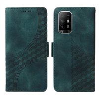 Carcasa Foxdock Oppo A94 5G De Cuero Pu, Diseño Acolchado Clásico, Protección Contra Caídas Y Rayones