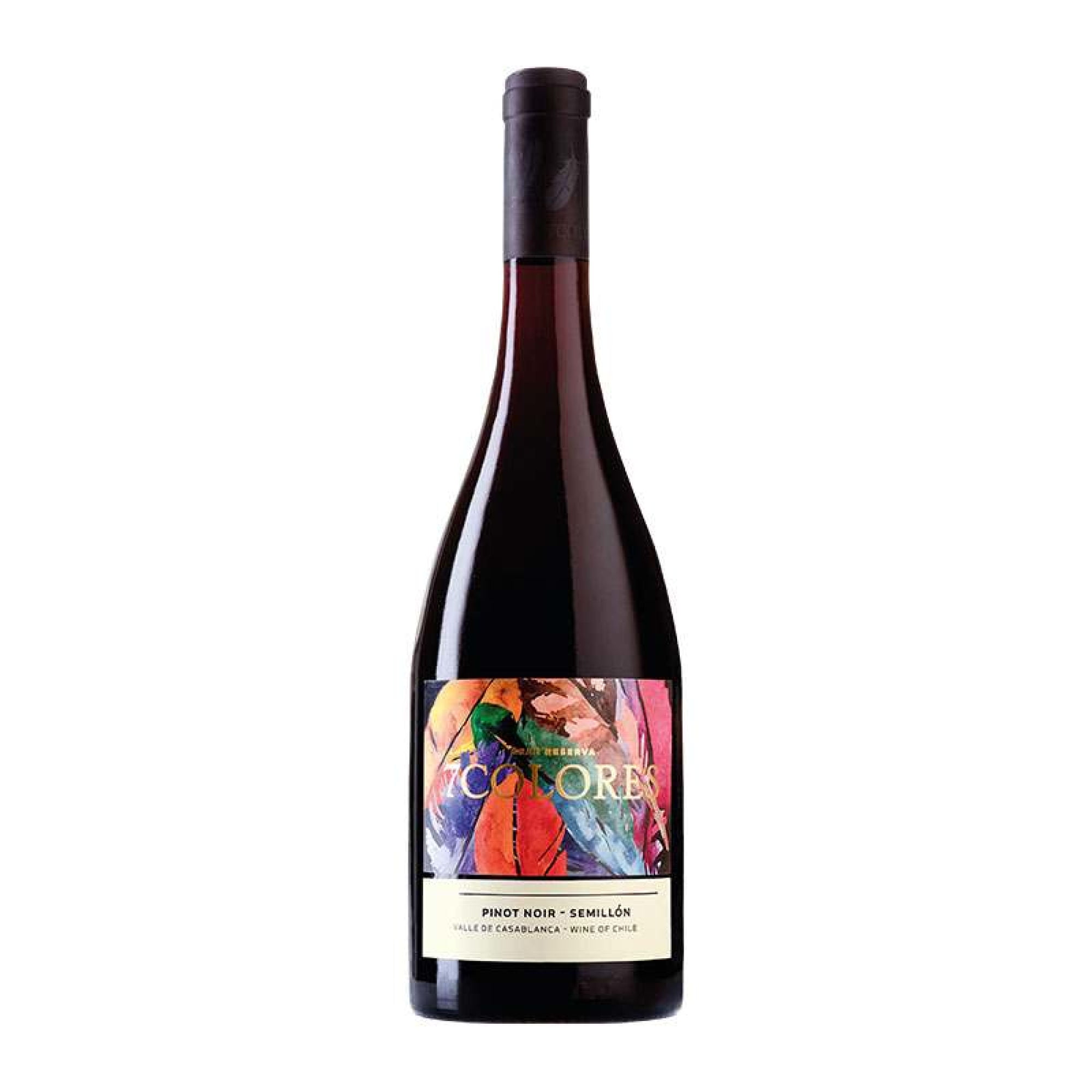 Vino Tinto Pinot Noir- Semillon 7 Colores Gran Reserva 13.5° Botella 750 ml Morandé