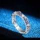 thumbnail image 1 of Shiny Zircon Lymph Nodes Ring for Women - Relieve Anxiety and Stress with X Cross Design, 1 of 5