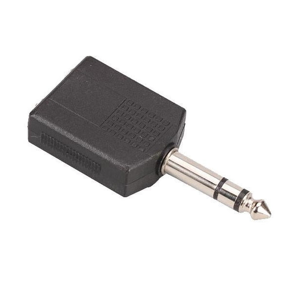 Enchufe Mono De 6,35 Mm Macho A 2 Adaptadores De Audio De Jack Mono De ...