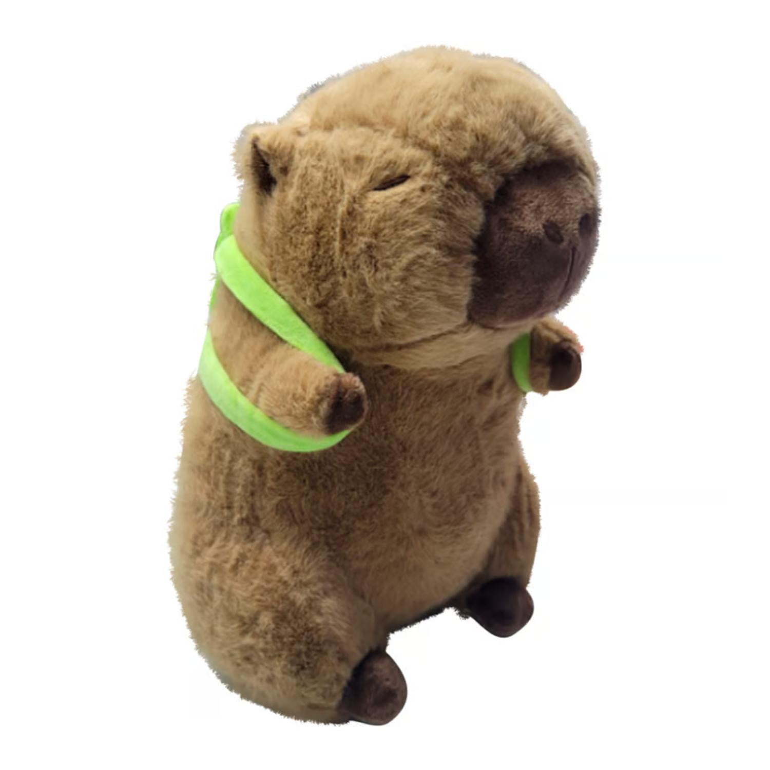 Genérico - Juguete Peluche Capibara Con Mochila Tortuga 30cm Infantil