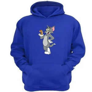 Genérico - Polerón Canguro Tom Y Jerry Azul Talla S Unisex