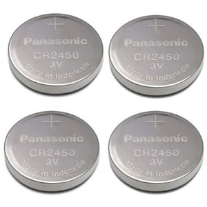 Batería Panasonic Cr2450 De Litio De 3 V, Paquete De 4