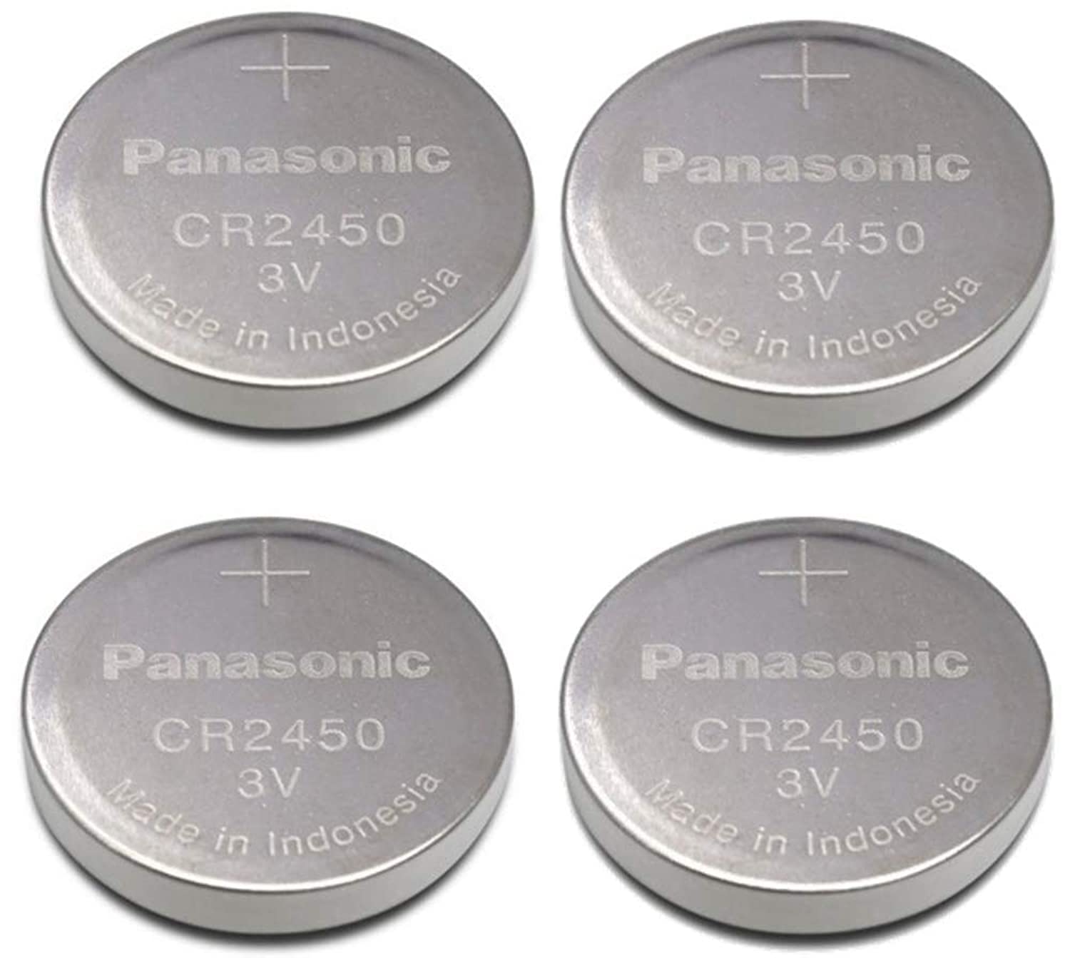 Batería Panasonic Cr2450 De Litio De 3 V, Paquete De 4