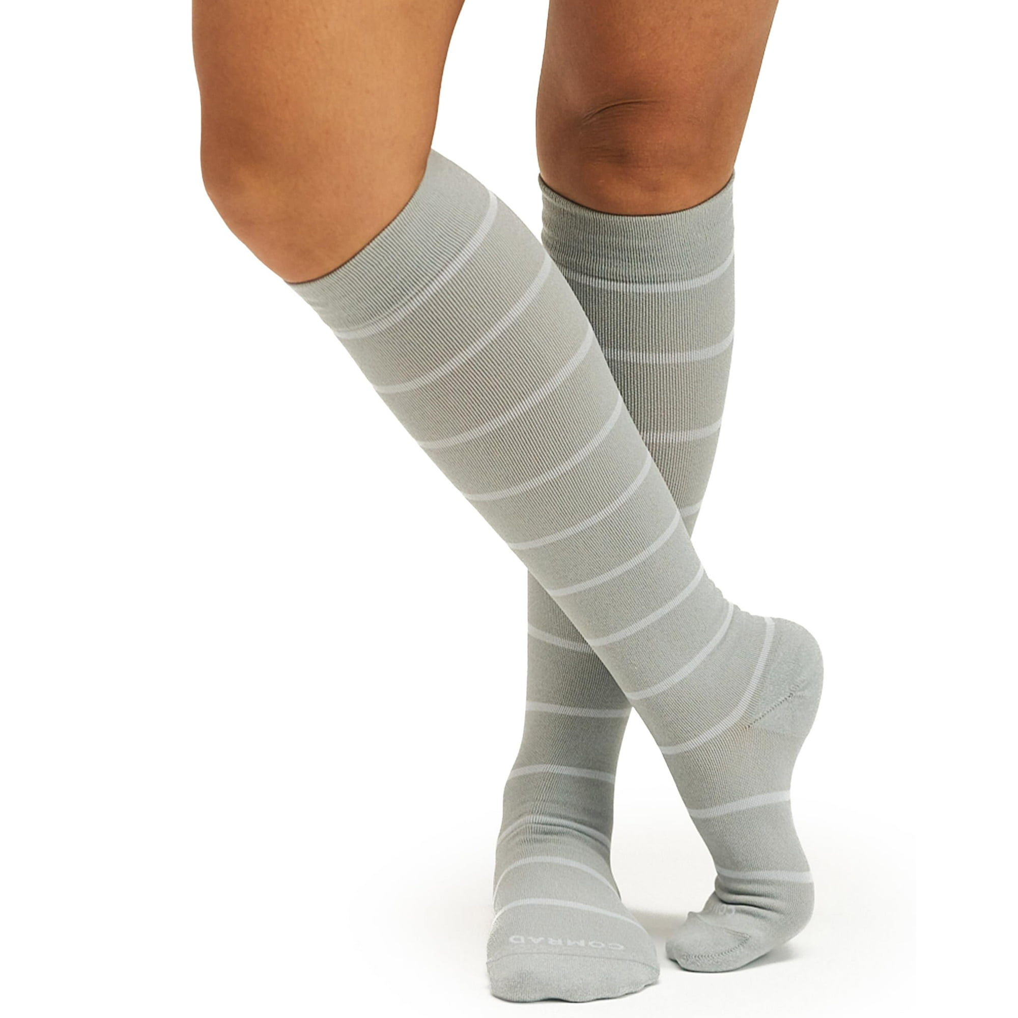 Calcetines Altos De Nailon Comrad - Calcetines De Compresión Graduada De 15-20 Mmhg