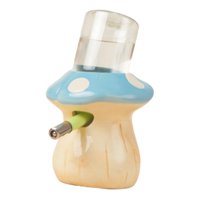 Magideal - Botella De Agua De Hámster, Pequeños Suministros Para Mascotas Para Beber Creativo Con Cerámica De Soporte Para Hurón De Rata Gerbil Pequeños Animales Azul