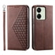 thumbnail image 3 of Funda Flip FOXDOCK para Xiaomi Redmi 13C , Estilo Billetera con Diseño Rombo, Correa de Mano y Soporte, Uso Diario, 3 of 6