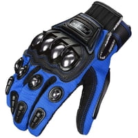 Madmotor Guantes De Seguridad Reforzados Con Características Transpirables Y Ajustables - Azul, M Motocicleta Y Deportes De Motor, 1 Par