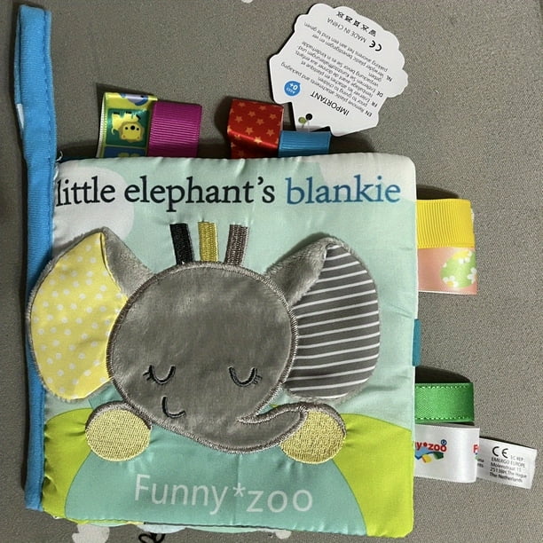 Baby Soft Book Cloth Book, 1 Pack Nontoxic Fabric Baby Cloth Books Early Education Toys Activity Crinkle Cloth Book For Toddler, Infants And Kids
