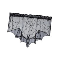 Magideal - Cenefa De Ventana De Halloween, Decoración De Halloween, Bufanda De Telaraña Para Chimenea, Cubierta De Cenefa De Chimenea Para Cocina De Restaurante,