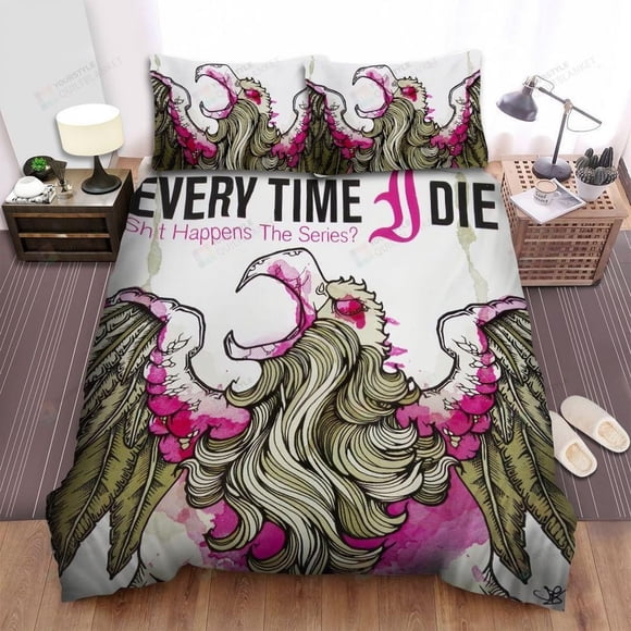 Every Time I Die Sht Happens The Series Quilt Duvet Cover Set Kids Bedroom Decor3-Piece Bedding Set