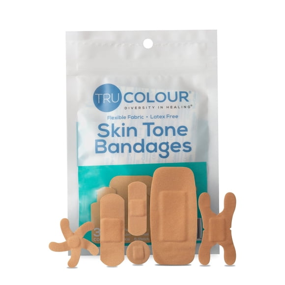 Vendajes Tru-Colour Skin Tone, flexibles, impermeables, 30 quilates