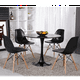 thumbnail image 2 of Mesa Redonda Moderna De Comedor Tulip 100cm Con Base Metalica - Negro, 2 of 4