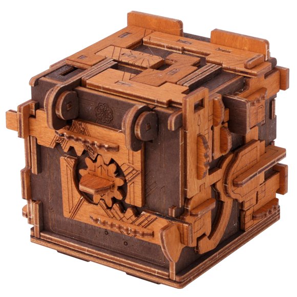 Caja de rompecabezas WOODEN.CITY Enigma Escape Room Steampunk 3D