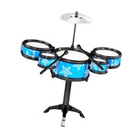 Bothyi - Simulación Para Niños Juguetes De Batería Kits De Tambor De Jazz Para Niños Regalos Navideños Azules Azules
