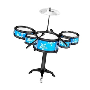 Bothyi - Simulación Para Niños Juguetes De Batería Kits De Tambor De Jazz Para Niños Regalos Navideños Azules Azules