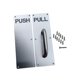 thumbnail image 5 of Tiradores De Puerta De Acero Inoxidable, Tiradores Resistentes Para Hoteles, Hogares Públicos, PUSH PULL Plateado, 5 of 5