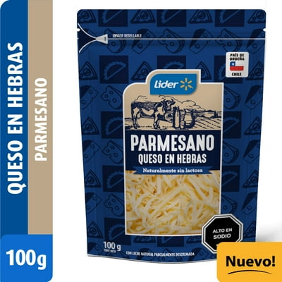 Queso Parmesano En Hebras 100 G Lider