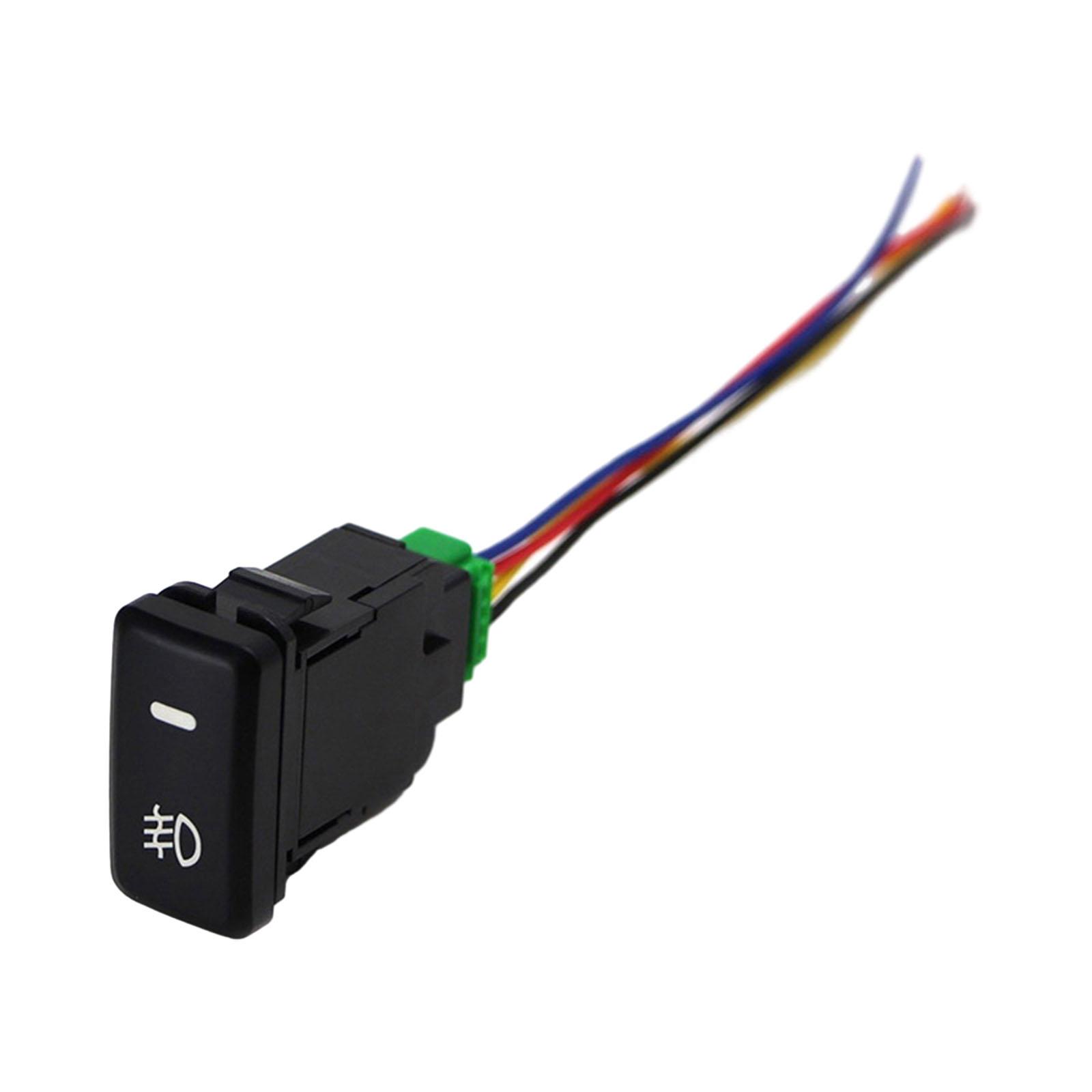 Ioensy - Los Accesorios Del Interruptor Del Empuje De La Luz Antiniebla Para Toyota Instalan Fácilmente Pequeño Durable