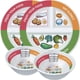 thumbnail image 1 of Juego de platos y cuencos para control de porciones Viynran, 4 unidades, para adultos y niños, 1 of 7