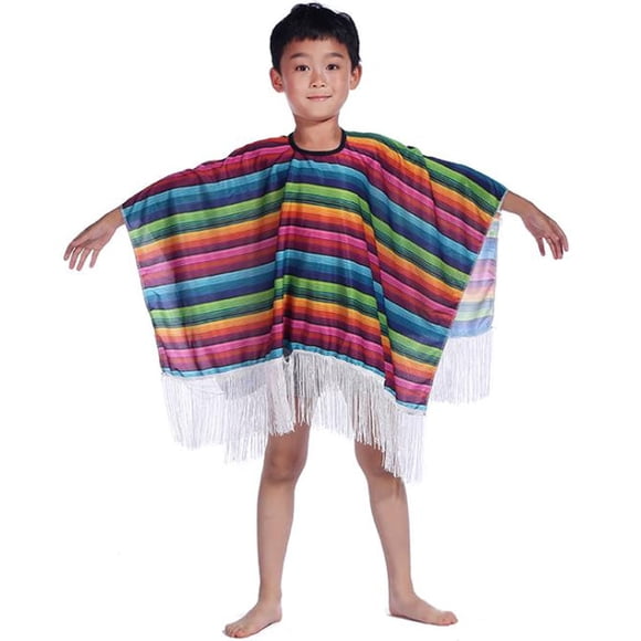 Poncho Infantil IYWISH 120 cm Multicolor de Poliéster