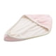 thumbnail image 1 of Toalla Para El Cabello Con Accesorio De Botón Turbante Rosa Con Blanco, 1 of 3