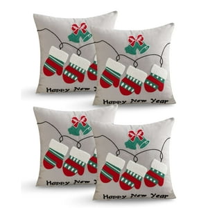 Genérico - Juego De 4 Fundas De Cojin Para Navidad K14