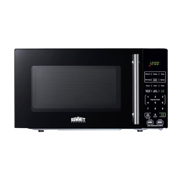 Microondas Summit SM903BSA1 0.7 pies cúbicos Compacto con USB negro