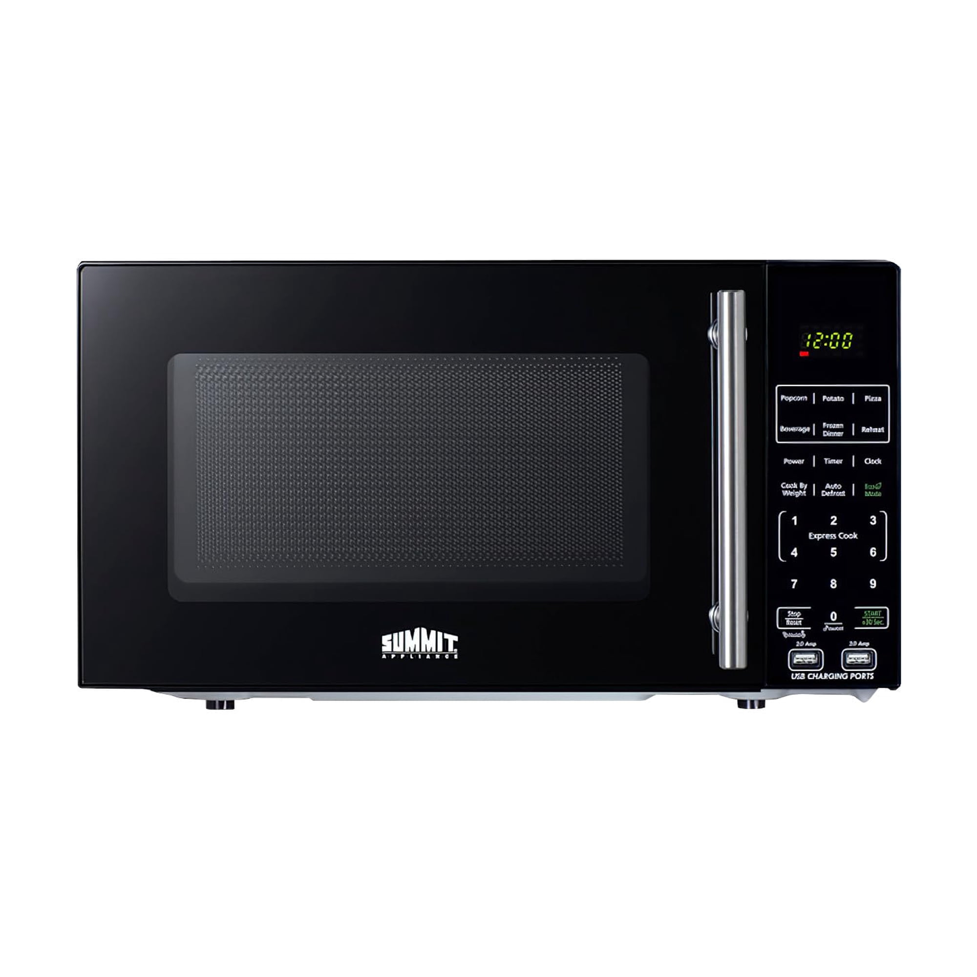 Summit Appliance - Microondas Summit Sm903bsa1 0.7 Pies Cúbicos Compacto Con Usb Negro