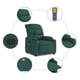 thumbnail image 3 of Sillón de masaje reclinable VidaXL de tela verde oscuro, 3 of 3