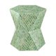 thumbnail image 1 of Mesa Taburete Benzara Hexagonal Verde con Incrustación de Capiz de 51 cm, 1 of 2