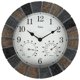 thumbnail image 1 of Reloj de pared Lily's Home con termómetro e higrómetro de 25 cm, 1 of 6