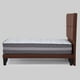 thumbnail image 4 of Cama Europea Valencia P + Respaldo Atenas 1 PL Felpa Chocolate, 4 of 6
