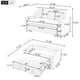 thumbnail image 1 of 57.48" Pull-out Sofa Bed Convertible Couch 2 Seat Loveseat Sofa Modern Sleeper Sofa with Two Throw Pillows and USB Ports for Living Room, Beige(Old Sku WF317760AAA), 1 of 3