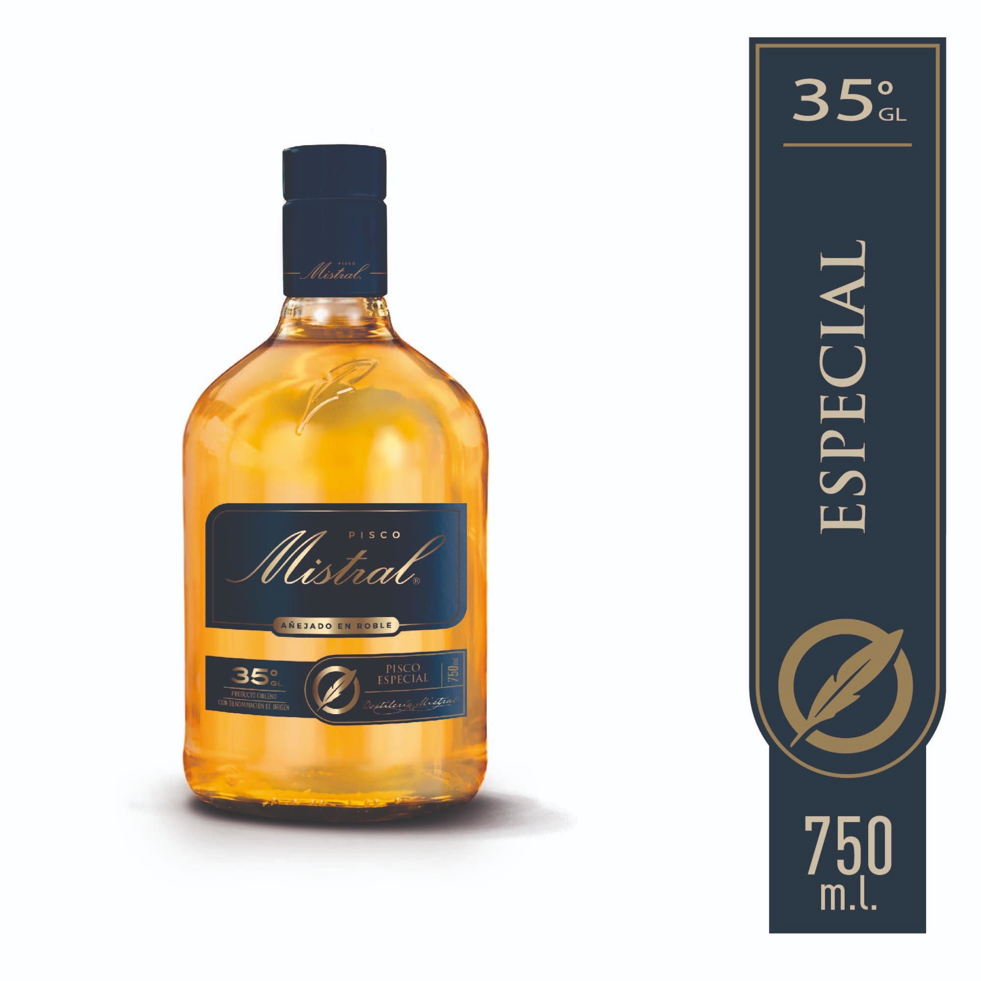 Pisco Mistral 35° Especial Añejado En Roble Botella