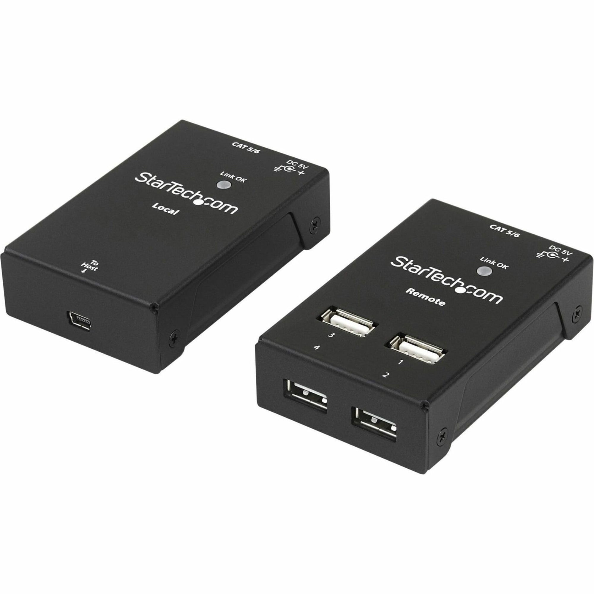 Extensor Usb 2.0 Startech.com De 4 Puertos Y 40 M Sobre Cat5/cat6