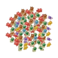 Magideal - Mini Tortuga De Dibujos Animados Para Decoración De Uñas Diy, Mini Tortuga De Dibujos Animados Para Decoración De Uñas, Lindo Mini Encanto Artístico 100 Piezas