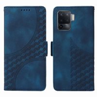 Carcasa Foxdock Oppo Reno 5 Lite De Cuero Pu, Diseño Acolchado Clásico, Protección Contra Caídas Y Rayones