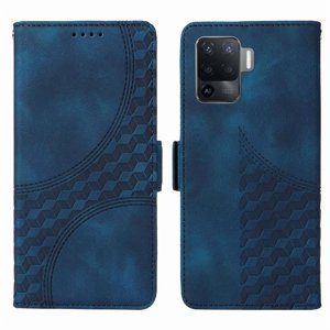 Carcasa Foxdock Oppo Reno 5 Lite De Cuero Pu, Diseño Acolchado Clásico, Protección Contra Caídas Y Rayones