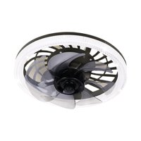 Magideal - Ventilador De Techo Con Herramienta De Iluminación Ligera, Silencioso, Con Control Remoto, Lámpara De Ventilador De 12 ""Para Sala De Estudio, Cocina, Café