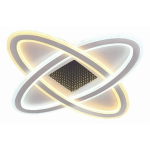 Genérico - Lámpara Techo Decorativa Led Óvalos Efecto 3D Jhn