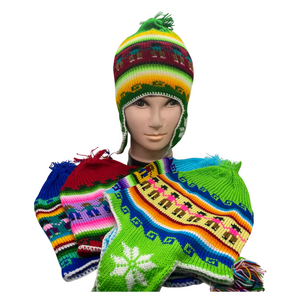 Genérico - Gorro Chullo Lana Con Polar Tapa Oreja Varios Diseños