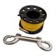 thumbnail image 3 of Carrete De Dedo De Aleación De Aluminio De Buceo De 15 M Con Gancho De Seguridad De Perno Negro, 3 of 5